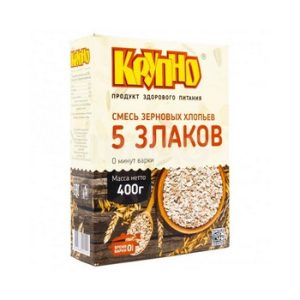 Смесь зерновых хлопьев Крупно 5 злаков к/у 400г