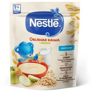 Каша Nestle с/м овсяная яблоко 6+ м/у 200г