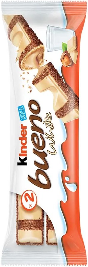 Батончик Ferrero Kinder Bueno white 39г
