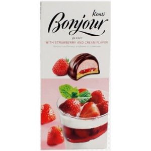 Десерт Донко Бонжур Суфле клубника со сливками к/у 232г