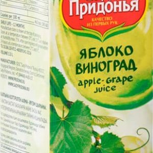 Сок Сады Придонья яблоко виноград т/п 1л