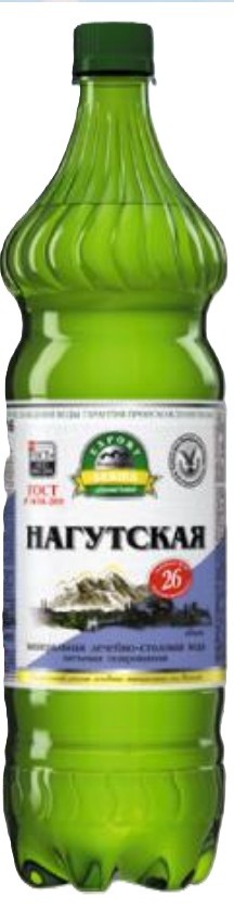 Вода ДокторВассэр Нагутская-26 мин природная лечебно-столовая газ пэт 1,5л