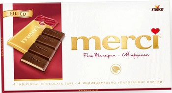 Шоколад Merci Marzipan темный 112г