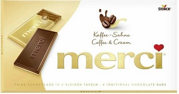 Шоколад Merci Coffee&Cream молочный 100г