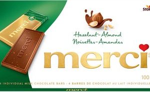Шоколад Merci молочный Harelnut-Almond 100г
