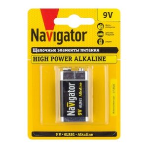 Батарейка Navigator 94 756 NBT-NE-6LR61-BP1 блист 1шт