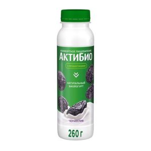 Биойогурт Данон АктиБио чернослив 1,5% бут 260г без змж