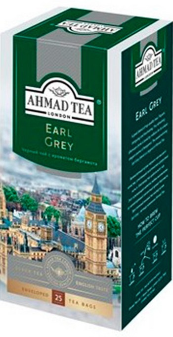 Чай Ахмад Граф Грей черный с/я 25*2г